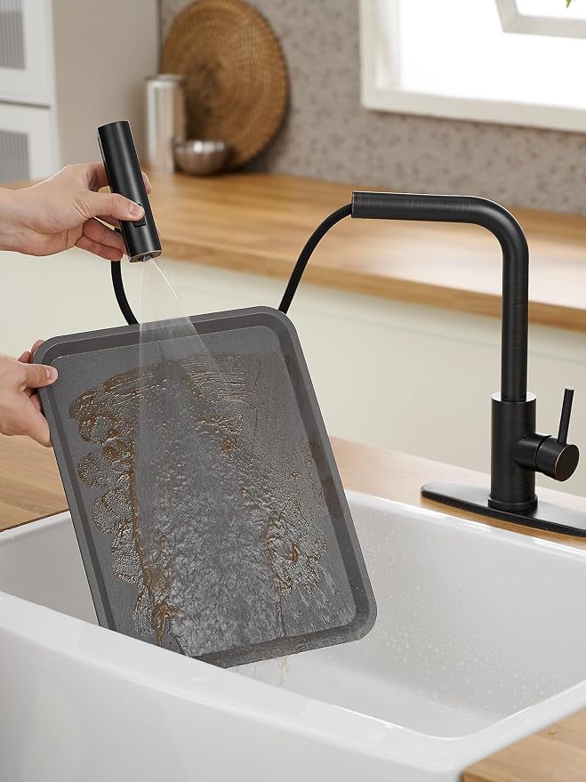 Kitchen Faucets with Pull Down Sprayer, Waterfall Kitchen Sink Faucet, - Image 5