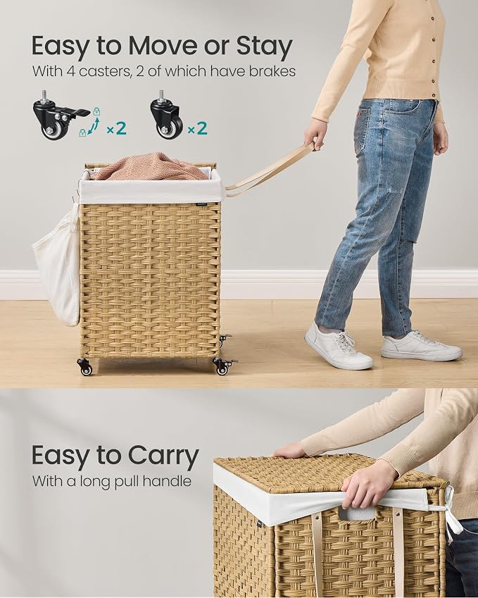 SONGMICS Rolling Laundry Hamper - Image 5