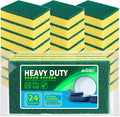 AIDEA Sponges Kitchen, 24-PK Heavy Duty Dish Sponges Kitchen, Scrub Sponges | by AIDEAHOME