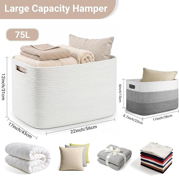 Large Laundry Basket/Hamper - Image 2
