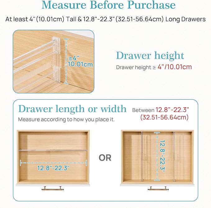 Vtopmart 4" Regular Upgrade Drawer Dividers - Image 2