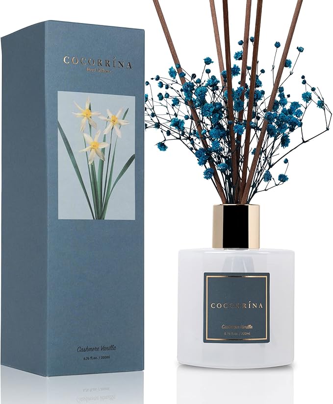 Reed Diffuser - Cashmere Vanilla 6.7 fl oz Reed Diffuser by COCORR%C3%8DNA