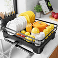 Kitsure Multi-Functional Dish Drying Rack, 15.7" x 12.0" x 5.5", Rust-Proof by Kitsure