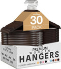 Utopia Home Wooden Hangers 30 Pack – Slim Suit Hangers Vintage | 360° rotatable by UTOPIAHOME