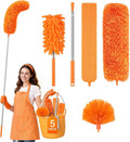 Cobweb Duster with Extension Pole, Pole5-Piece Spider Web Brush with Pole Kit by Unknown
