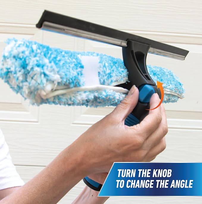 Unger Professional Connect and Clean 18” Proflex 2-in-1 Squeegee and Scrubber - Image 3