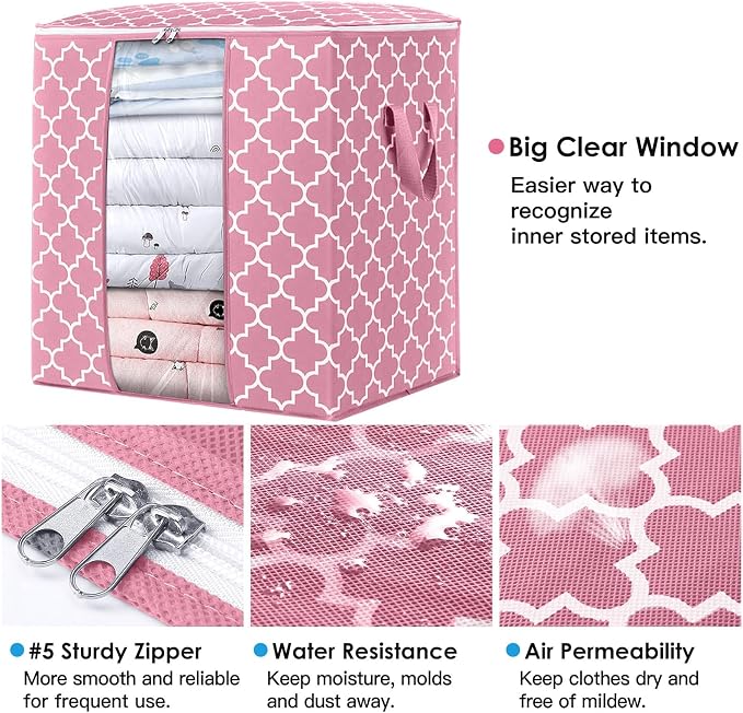 Storage Bags 3 Pack 100L Clothes Organization and Storage Containers | Large - Image 3