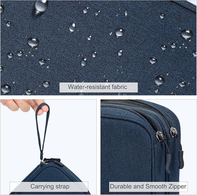 FYY Electronic Organizer, Travel Tech Pouch Bag, Waterproof, Double Layers - Image 4