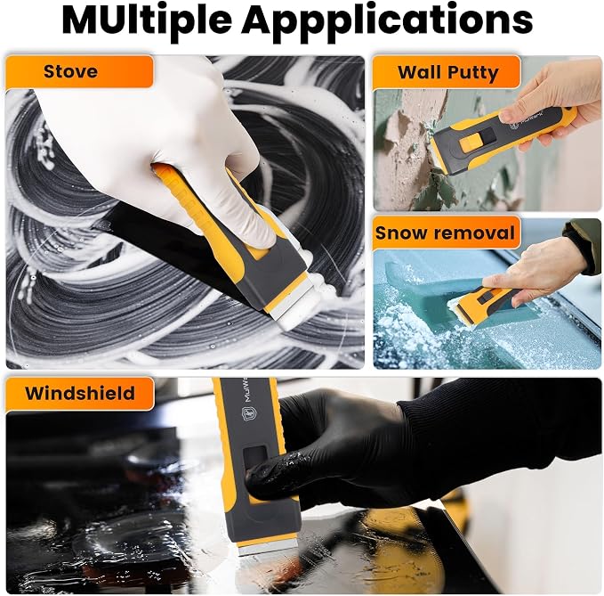 MulWark Razor Blade Scraper, 2 Pack Razor Scraper Tool - Image 7