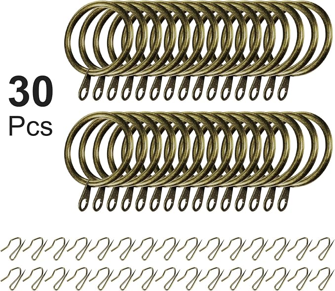 Hotop 30 Pcs Metal Curtain Rings - Image 3