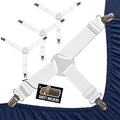 GORILLA GRIP Patented Bed Sheet Holders, Adjustable Elastic Fasteners by Unknown