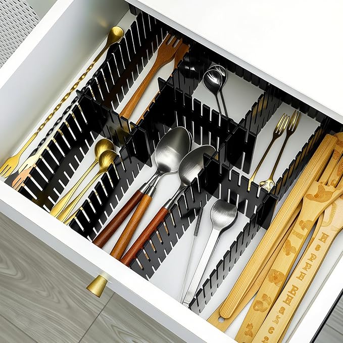 15 Pcs 5.12 Tall Drawer Divider Adjustable Drawer Organizer - Image 5