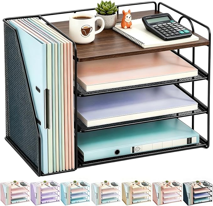gianotter 4-Tier Wood Paper Organizer by gianotter
