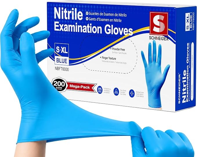 Schneider Medical Exam Glove, Gloves Disposable Latex Free, Powder Free by Schneider
