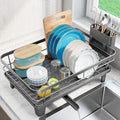 Urakify Dish Drying Rack for Kitchen Counter, 16.5" L x 12.2" W, Sink Dish Rack by Urackify