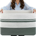 75L Large Blanket Basket, Laundry Hamper by Hobasket