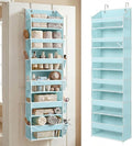HOMELUX THEORY Over the Door Organizer, 100D Fabric, Baby Blue 1pc by HomeluxTheory