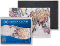 Microfiber Wholesale Quick Cloth Glasses Cleaning Cloths 5x7 World Map | 2-Pack by MicrofiberWholesale