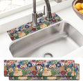 Sink Faucet Absorbing Mat, 2 Pack Drying Mat Around Faucet Sink Splash Guard by BathtubMat