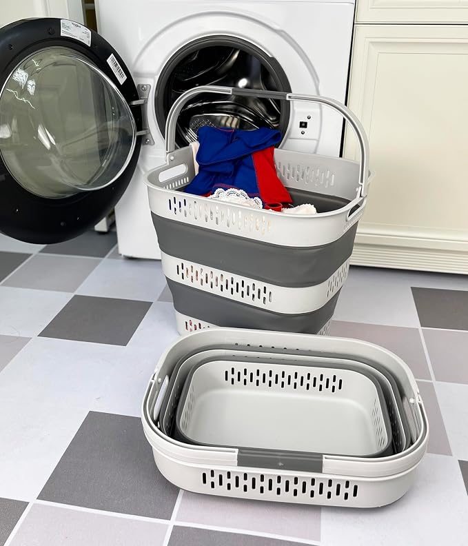 SAMMART 38L Collapsible Laundry Basket - Image 2