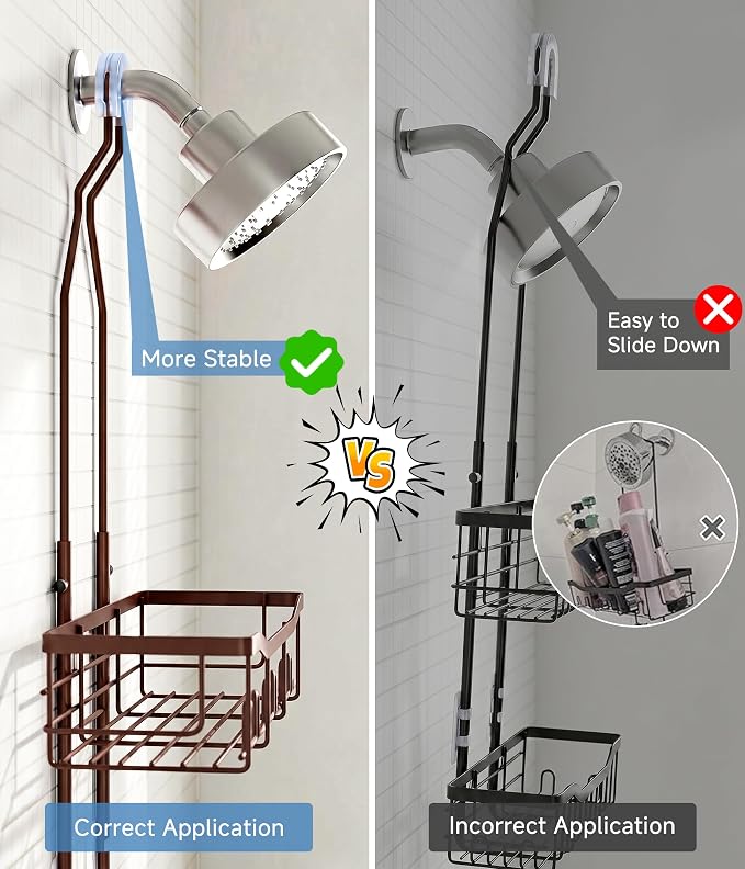 Upgraded Extended Length Shower Organizer - Image 6