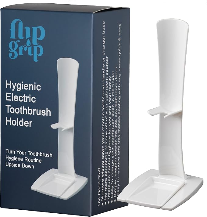 Hygienic No-Mess Inverted Electric Toothbrush Holder Stand, Easy Cleaning - Image 3