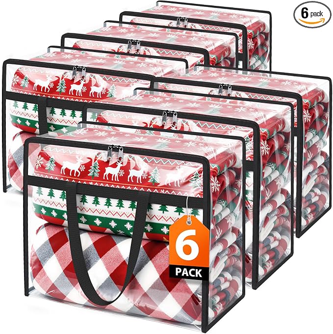 SpaceTrove Clear Storage Bags, foldable waterproof moving bags store comforters by Unknown