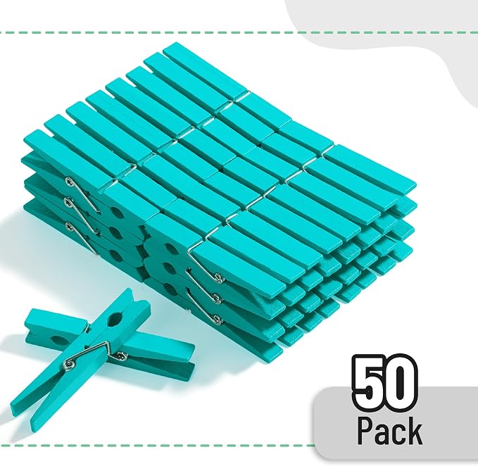 Mr. Pen- Large Wooden Clothes Pins, 2.9 Inch, 50 Pack, Natural Wood Clips - Image 2