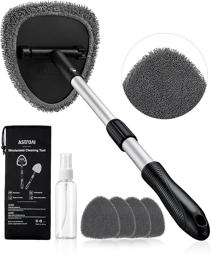 AstroAI 21" Extra-Long Windshield Cleaner Tool & Car Interior Detailing Kit | by AstroAI