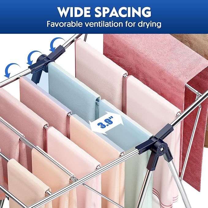 Large Stainless Steel Clothes Drying Rack | Drying Rack Clothing - Image 5