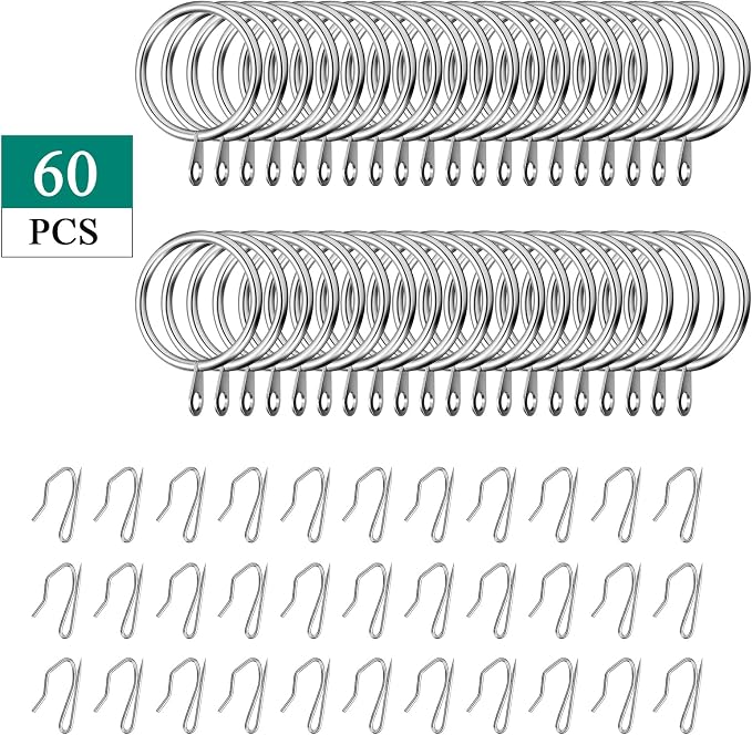 Hotop 30 Pcs Metal Curtain Rings - Image 3