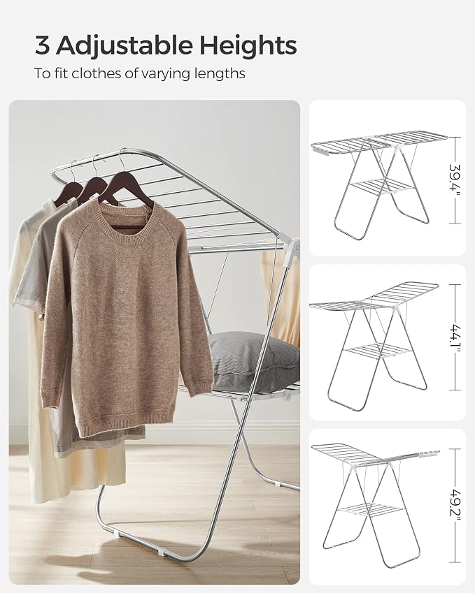 SONGMICS Clothes Drying Rack, - Image 5