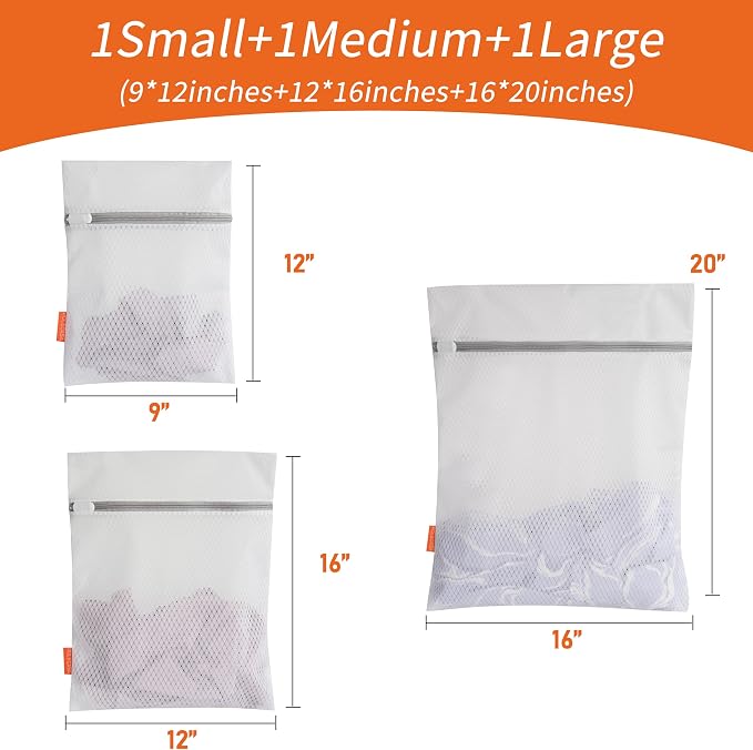 Polecasa Diamond Mesh Laundry Bags 3 Pack - Image 5