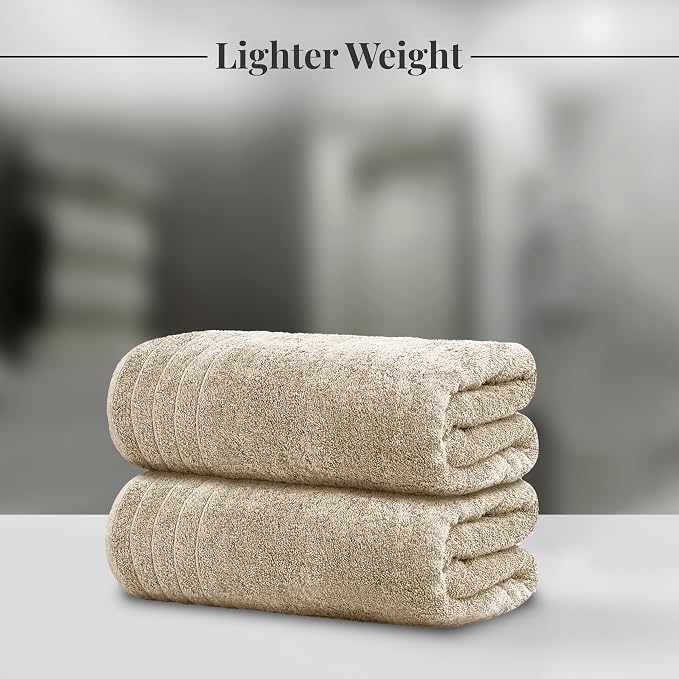 8 Piece Towel Set, 2 XL Bath, 2 Hand, 4 Washcloth, Lighter Weight, Quicker to - Image 2