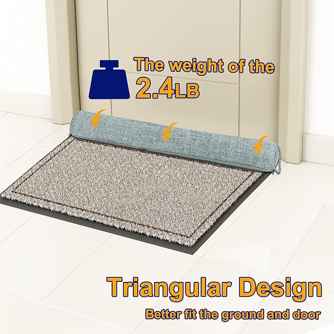 NABOWAN Weighted Door Draft Stopper — Triangular Under-Door Gap Filler - Image 4
