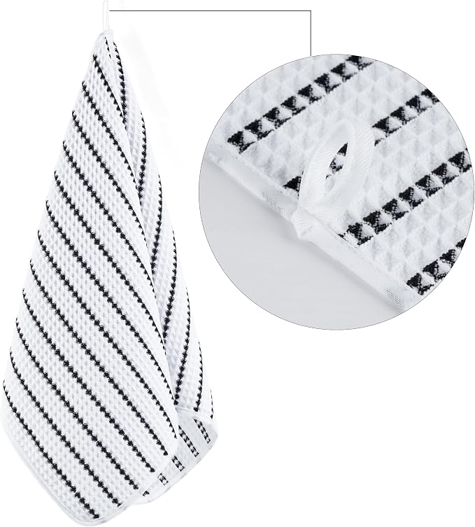 POLYTE 430 GSM Poly Blend Microfiber Quick Dry Waffle Hand Towel, 16x30 in | 4 - Image 3