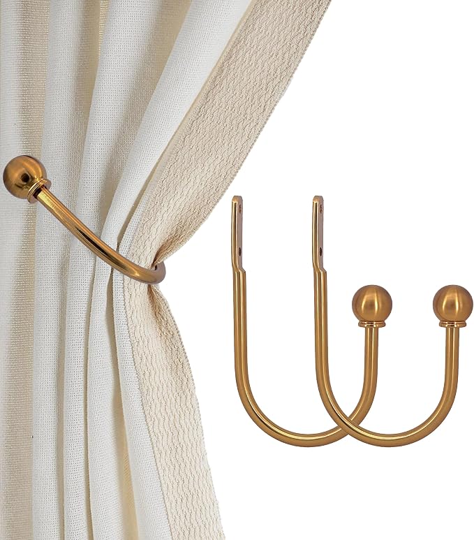 ARONRX Antique Gold Curtain Holdbacks by ARNORX