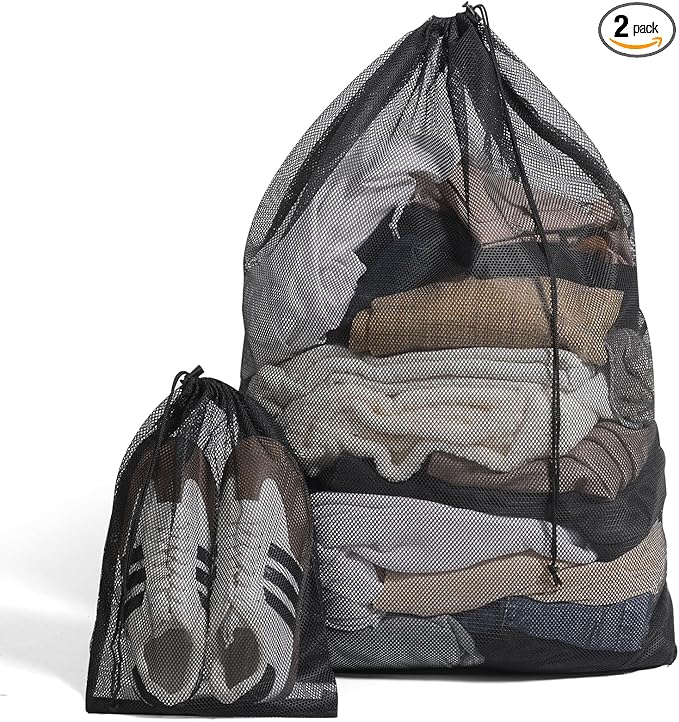 2 Pack Mesh Laundry Bags by Unknown