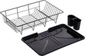 Sweet Home Collection Metal, Dish Drainer Drain Board and Utensil Holder Simple by SweetHomeCollection