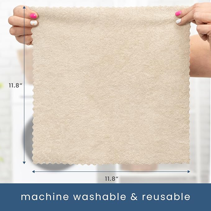 S&T INC. Microfiber Cleaning Cloth, 50 Pack, 11.8" x 11.8", Edgeless Cleaning - Image 6