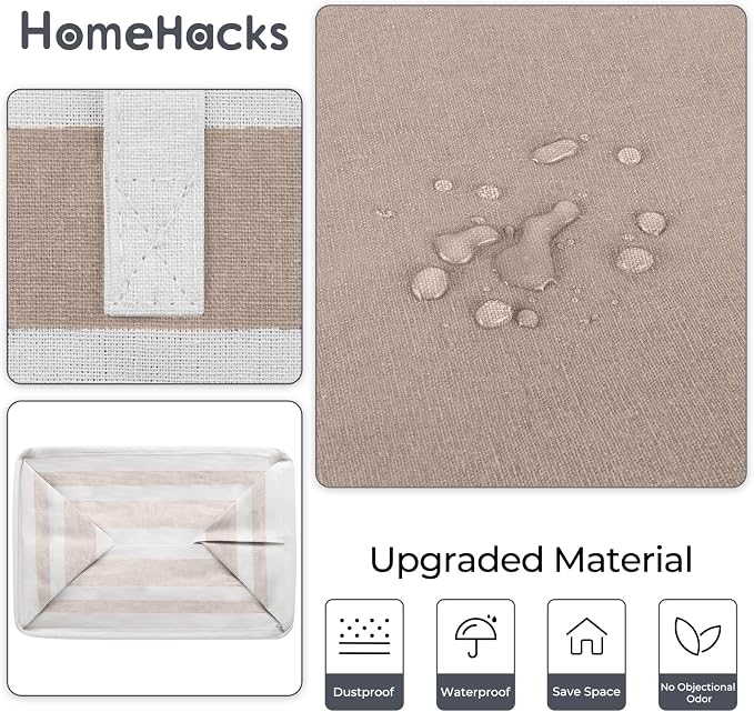 HomeHacks 2 Pack Large Laundry Baskets, Laundry Hampers Bags | Waterproof - Image 5