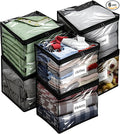 Plastic Storage Bags with Easy-Glide Zipper, Durable Clear Vinyl Zippered by Kikerike