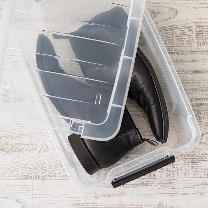 IRIS USA 4-Pack 13 Quart Storage Bins - Image 5