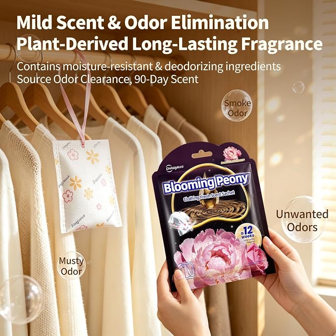 12 Pack Scented Sachets for Drawers and Closets, Large Long Lasting Hanging - Image 4