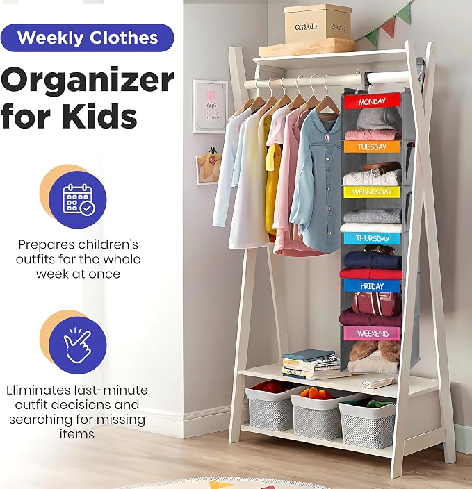 Handy Laundry Hanging Clothes Organizer - Image 3
