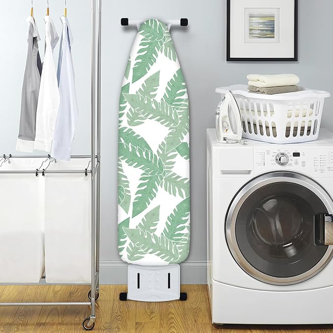 Extra Thick Ironing Board Cover and Pad, Tropical Leaves 15x54 Ironing Board - Image 5