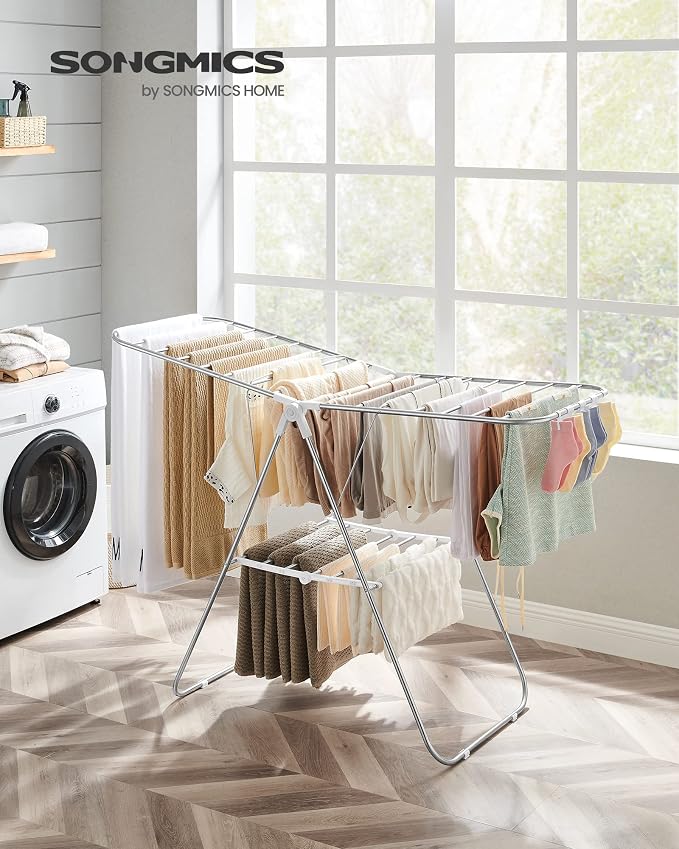 SONGMICS Clothes Drying Rack, - Image 2