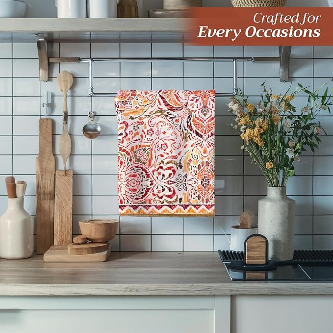 Maison d' Hermine Kitchen Towels Set of 3 Reusable 100% Cotton 27.50" x 20" - Image 5
