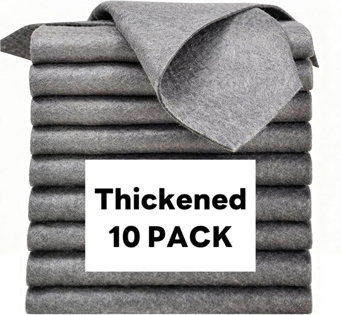 Thickened Magic Cleaning Cloths 10 Pack, Streak-Free Microfiber Towels by Unknown