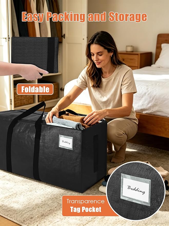 SWEET DOLPHIN 12 Pack 200LB Heavy-Duty Moving Bags - Image 3